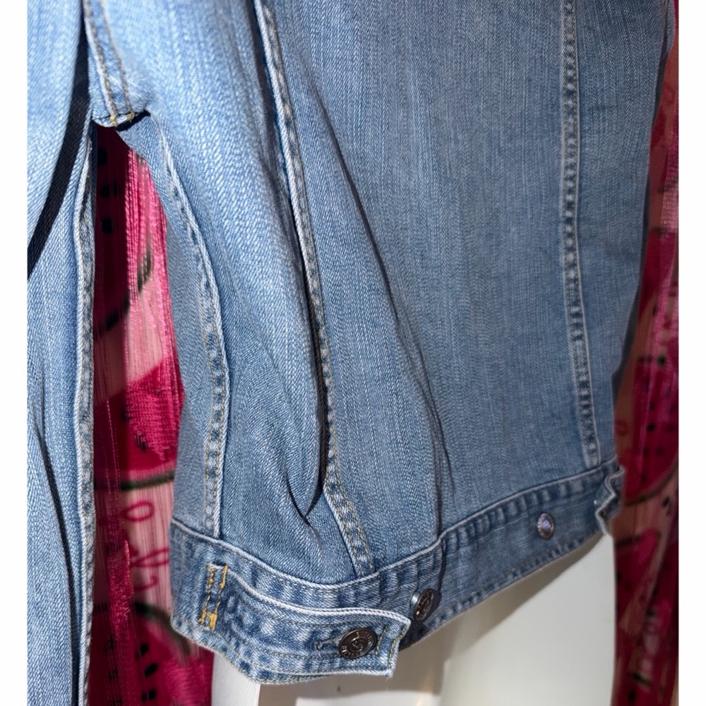 🩵 Cute Y2K Bitten by Sarah Jessica Parker Jean Jacket - Picture 6 of 8
